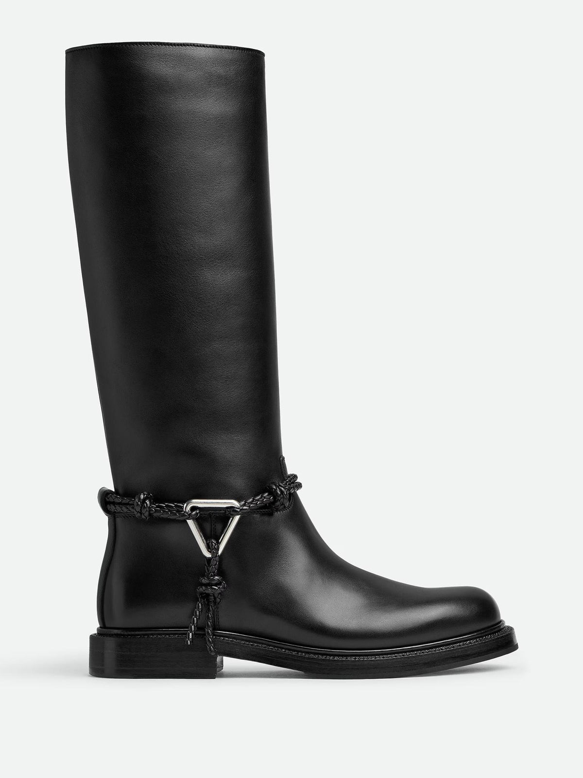 Bottega Veneta Black Leather Long Boots