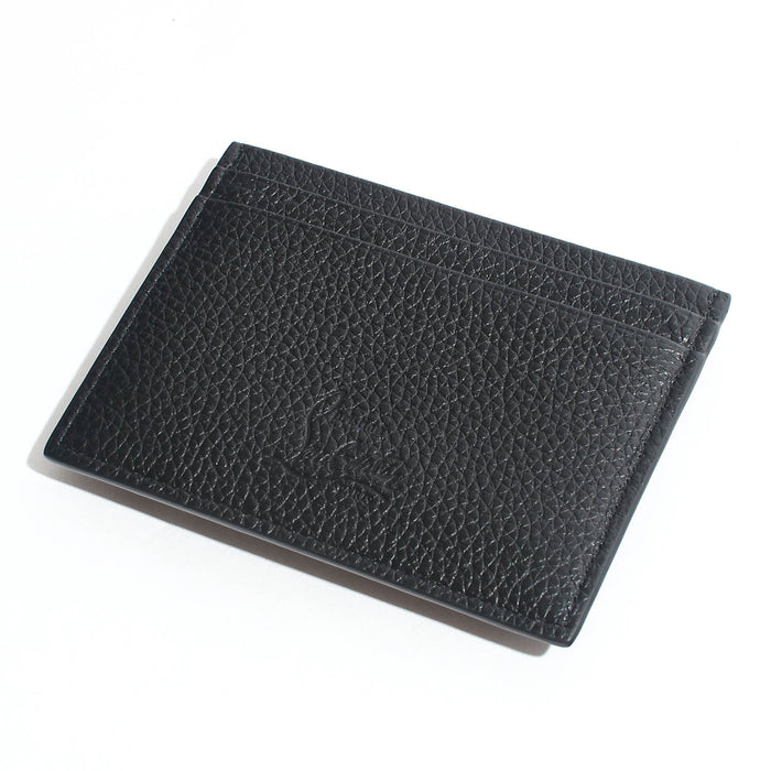 Christian Louboutin Black Leather Card Holder Unisex