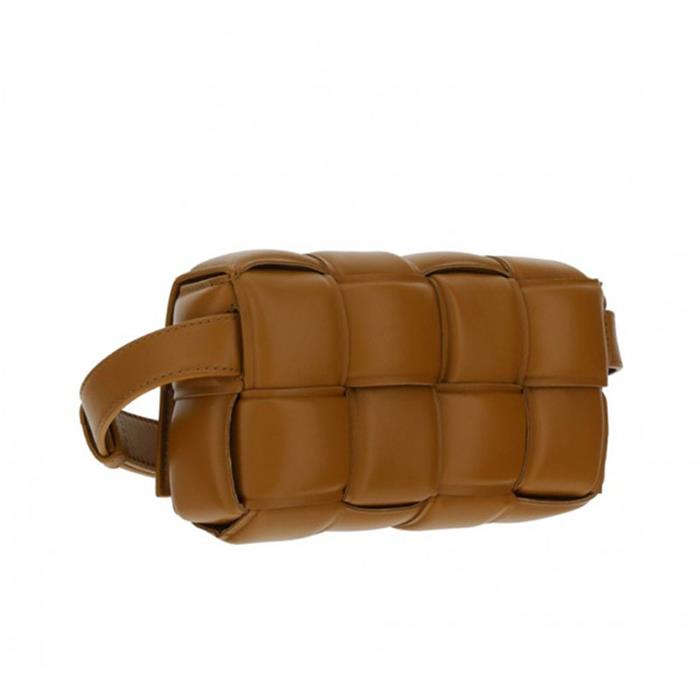 Bottega Veneta Camel Padded Cassette Belt Bag