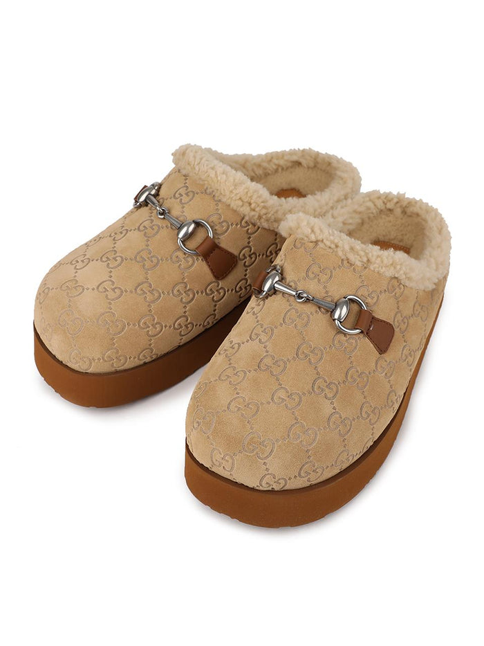 GUCCI Men's Horsebit Leather Mule Slippers 831284 AAE2A 9546