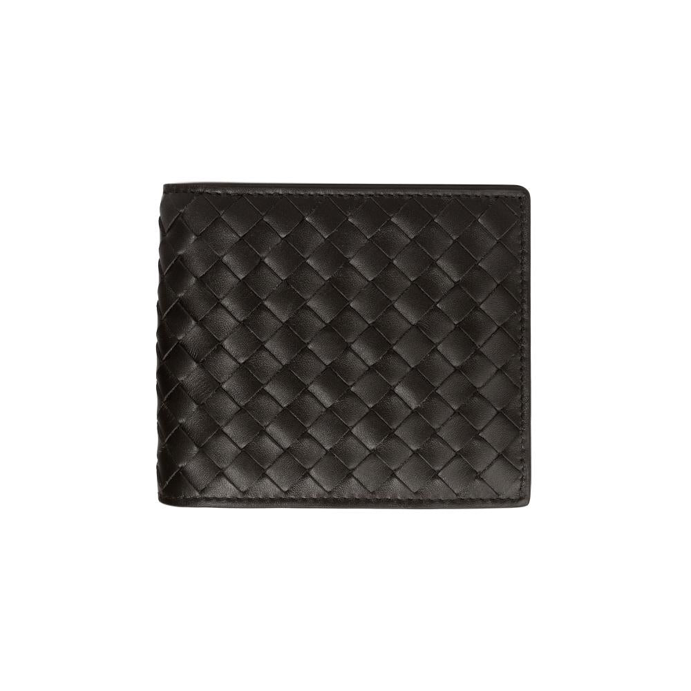 Bottega Veneta Intrecciato Leather Bifold Wallet Brown Men’s