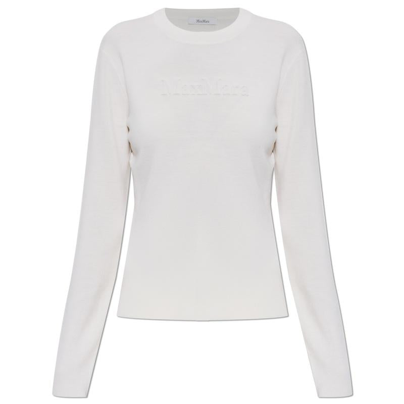 Max Mara Women’s Round Neck Knit Sweater Black Wool