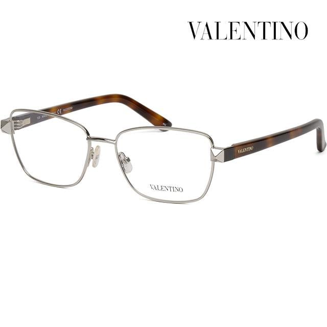 VALENTINO Classic Rectangular Metal Eyeglass Frame Unisex V2124 721