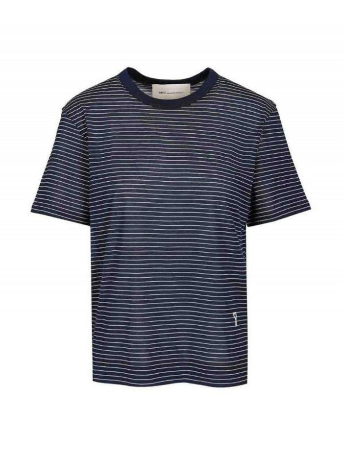 AMI Stripe Cotton Ami de Coeur T-Shirt