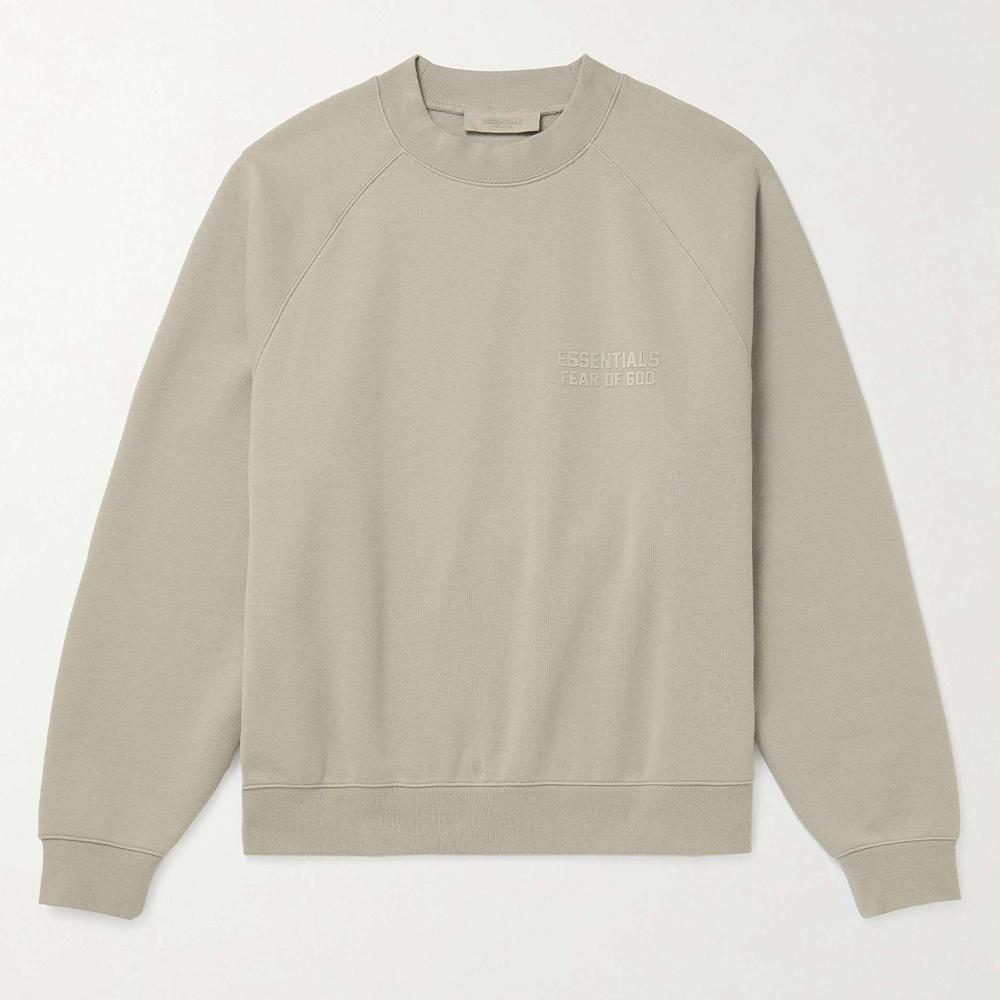 Fear of God Essentials Logo Appliqué Sweatshirt Light Gray Men