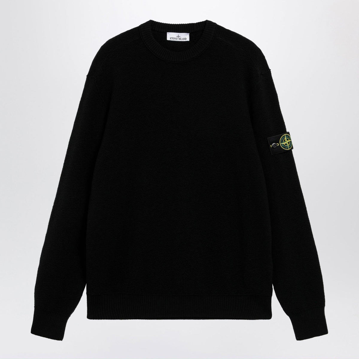 STONE ISLAND Wool Round Neck Knit Sweater for Men