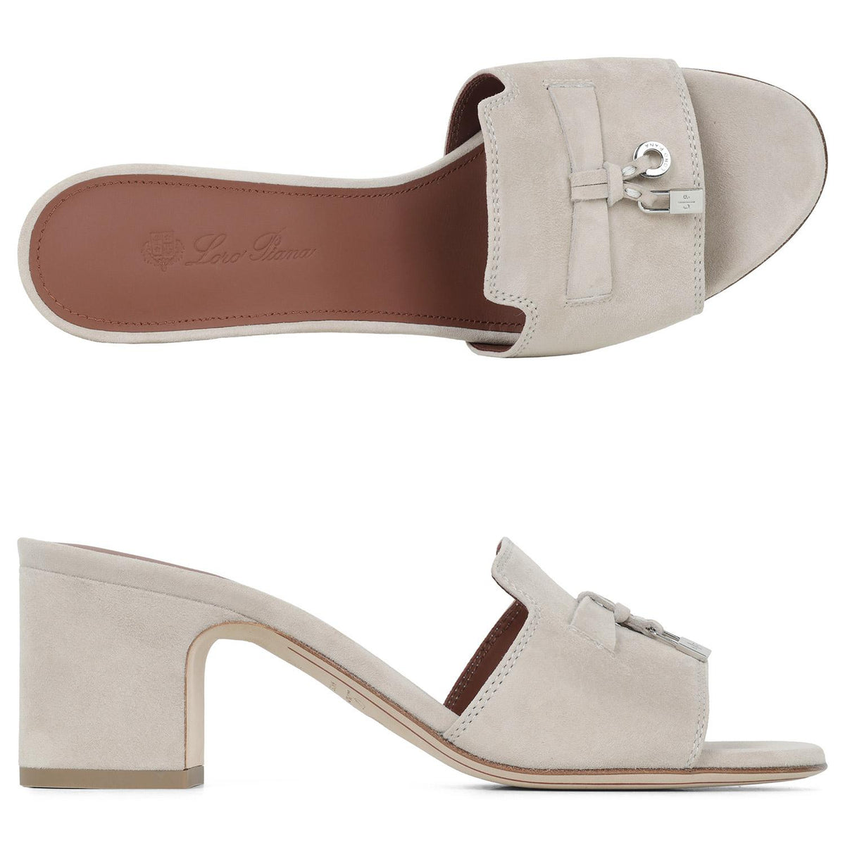 Loro Piana Low Cashmere Summer Charms Sandals
