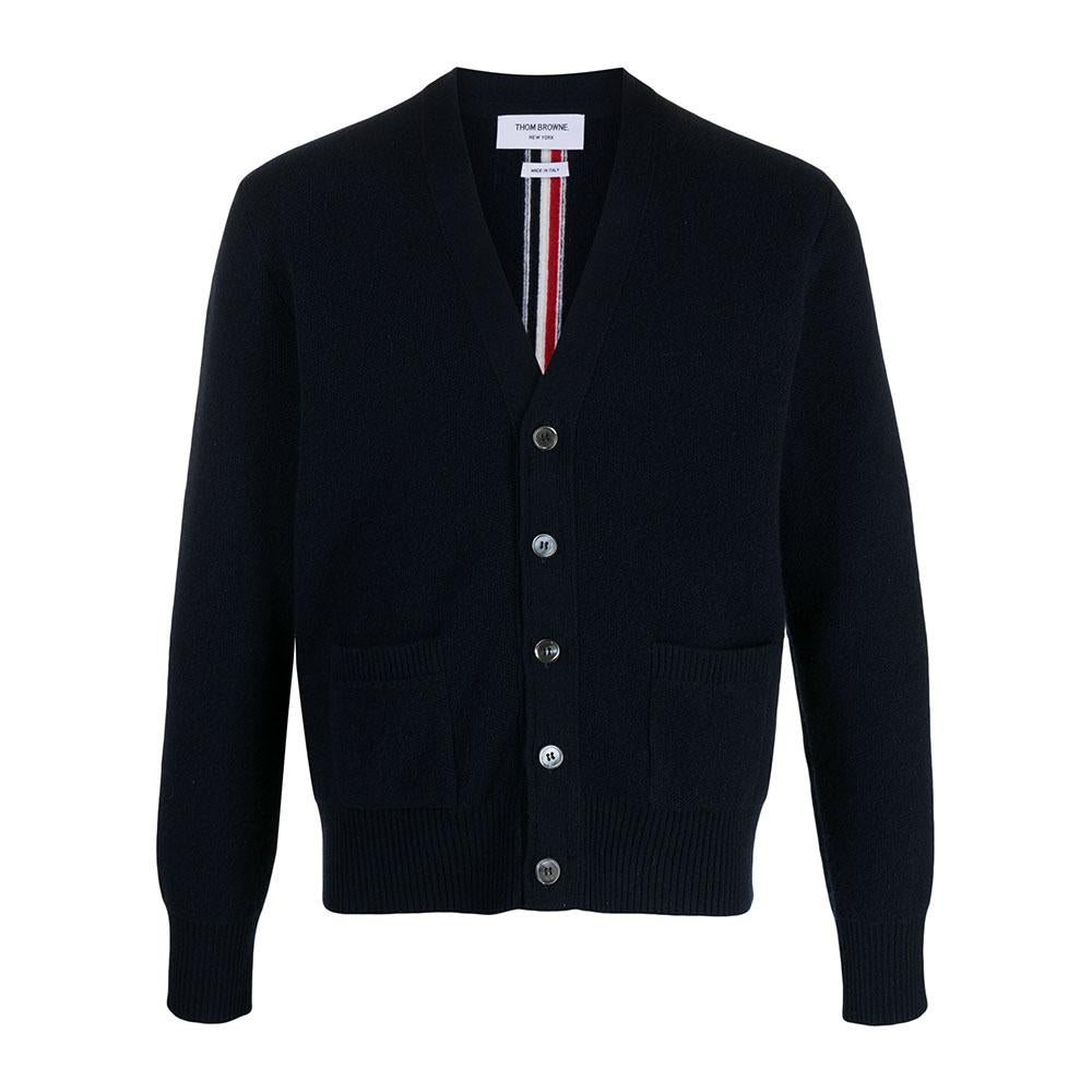 THOM BROWNE Navy Center Back Stripe Cardigan MKC556A Y1029 415