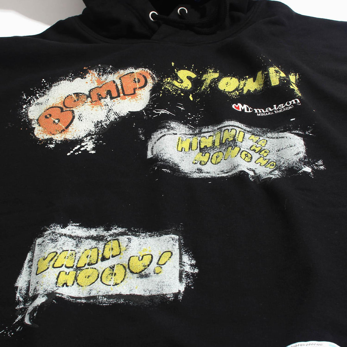 Maison Mihara Yasuhiro Black Word Balloon Hoodie Men's