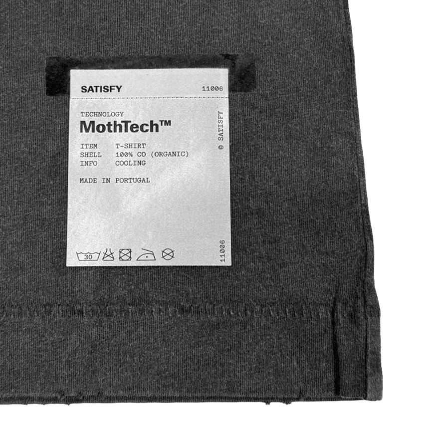 SATISFY Aged Black MothTech Short Sleeve T-Shirt 11006 AB WA 00A08