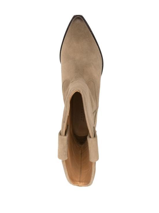 Isabel Marant Taupe Suede Ankle Boots
