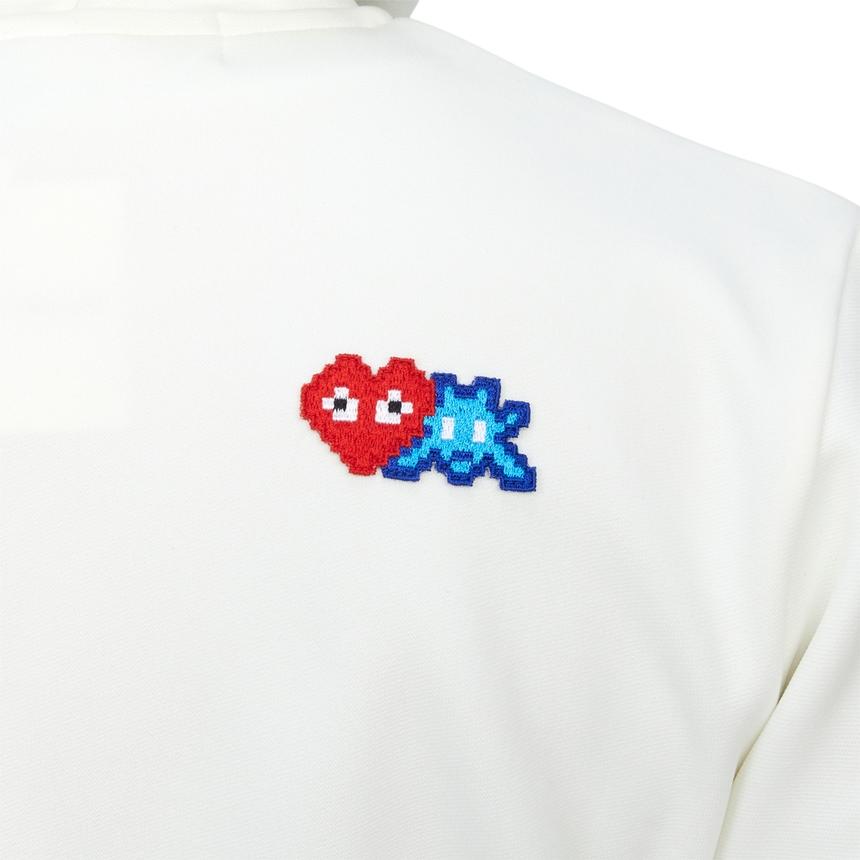 Comme des Garcons Invader Double Patch Women’s Hooded Zip-Up Knit AZ T333 051 3