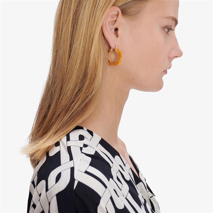 A.P.C. Rose Enamel Earrings