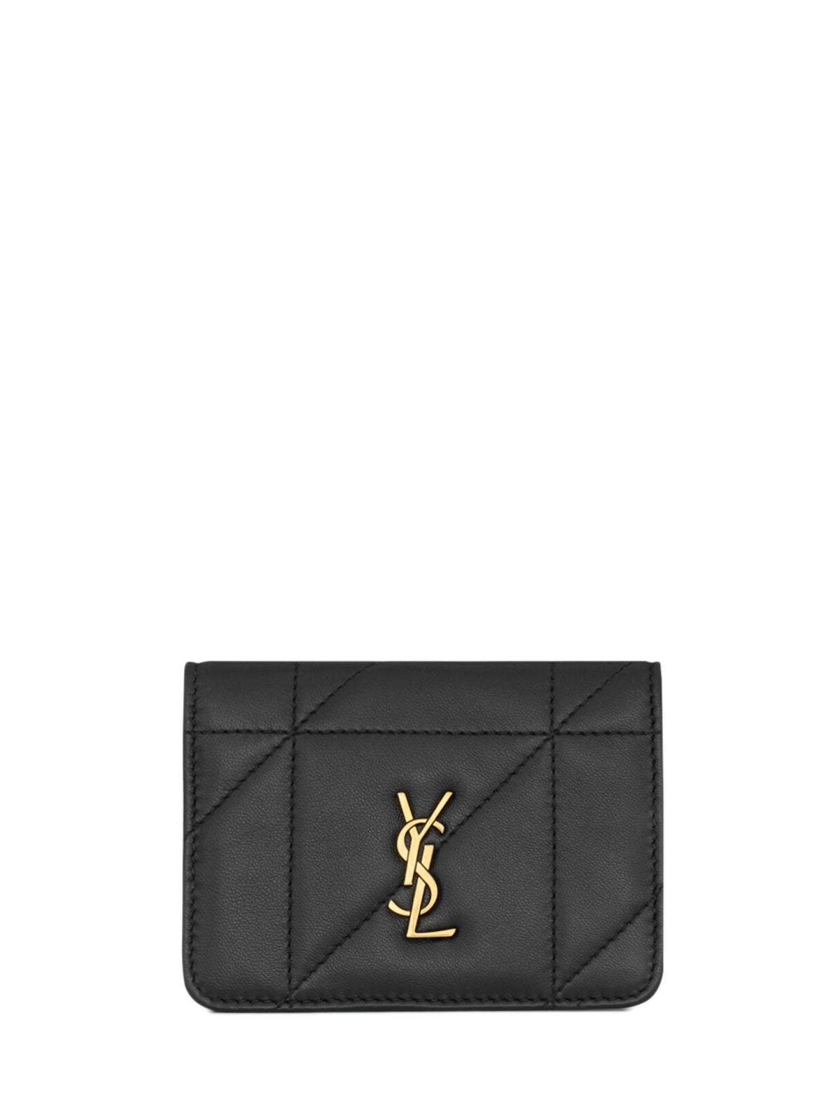 Saint Laurent Black Leather Clutch Bag