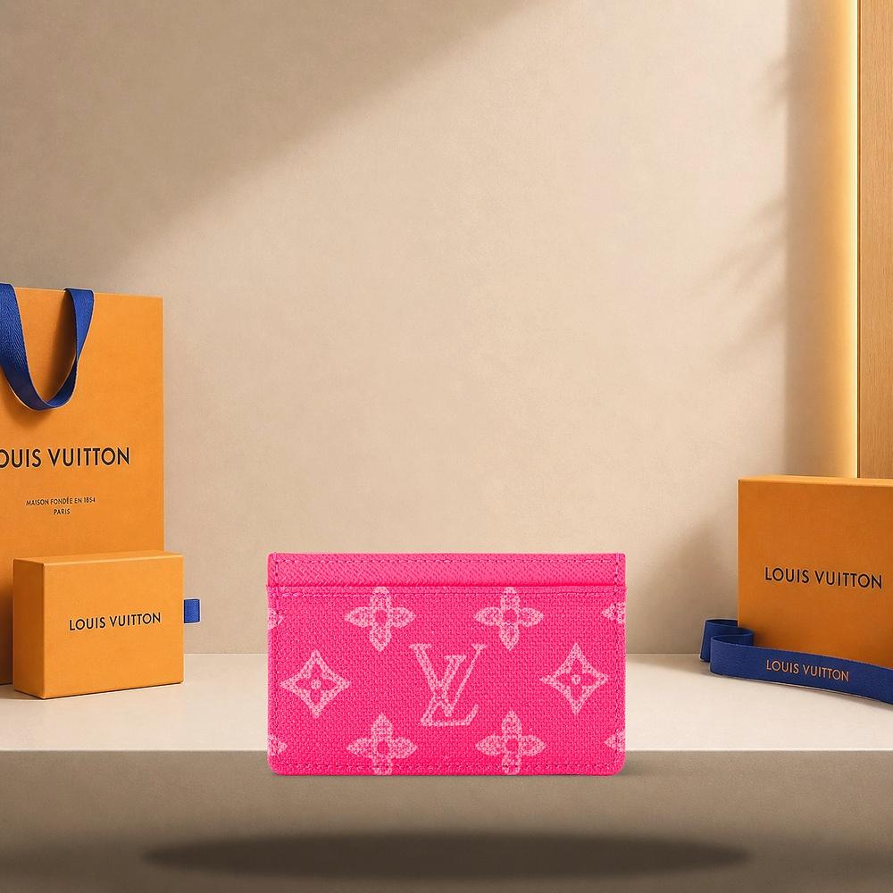 Louis Vuitton Monogram Origin Rose Ruban Card Holder Wallet