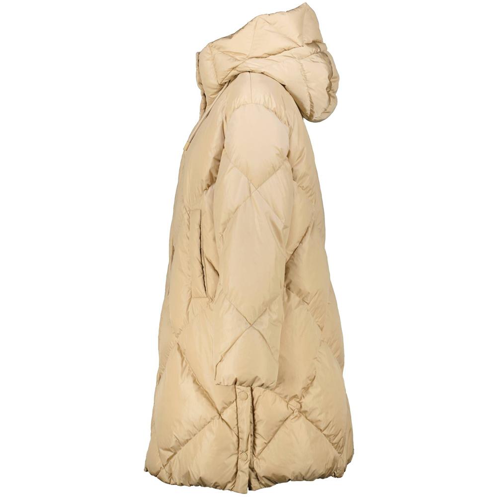 Max Mara Beige GUELFO Long Down Puffer Jacket 2425496092 001