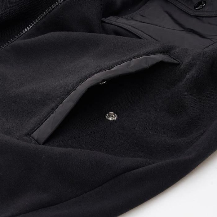 Moncler Men’s Pocket Zip Hoodie Black Cotton