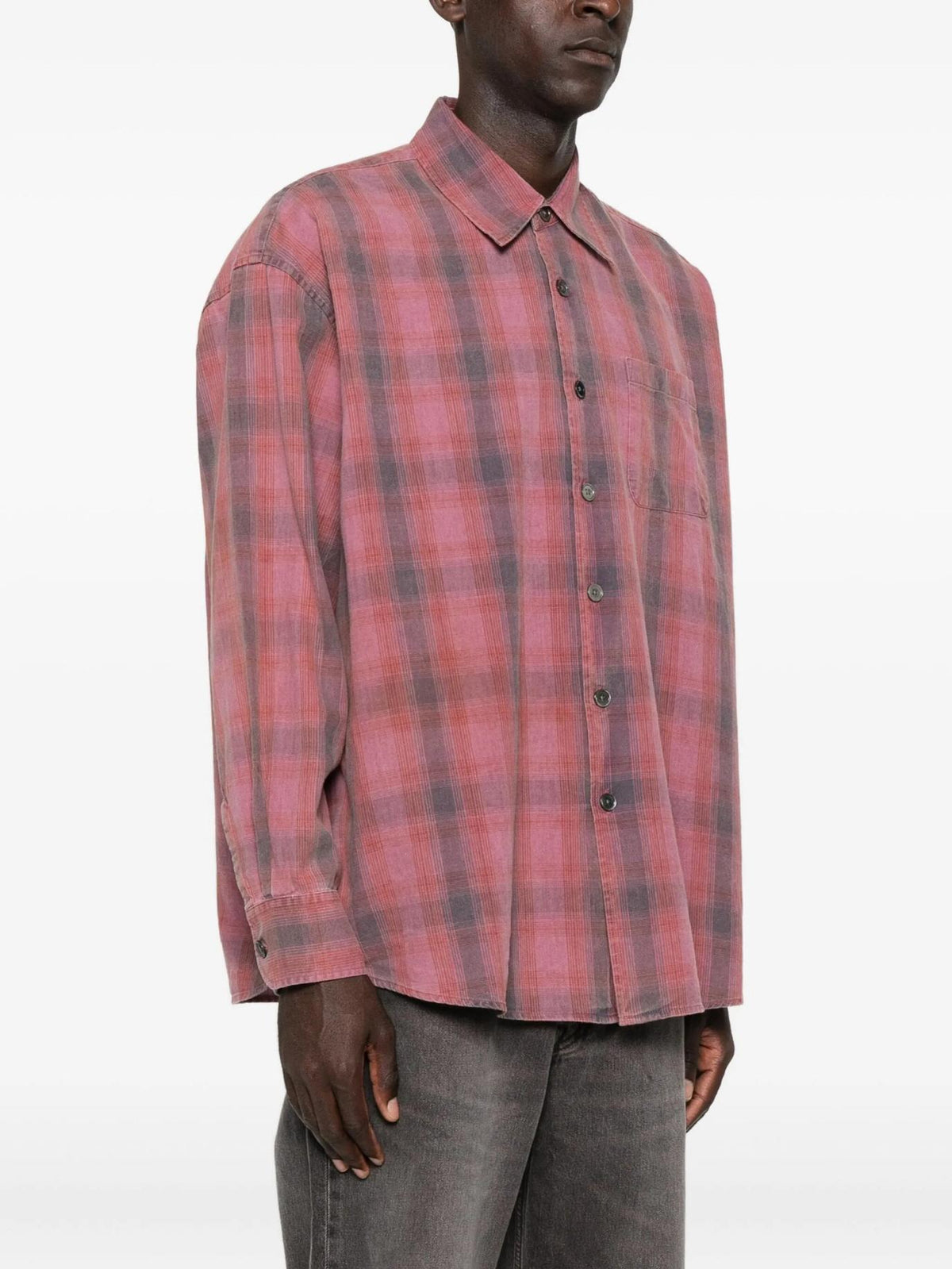 OUR LEGACY Idaho Flannel Check BORROWED Long Sleeve Shirt