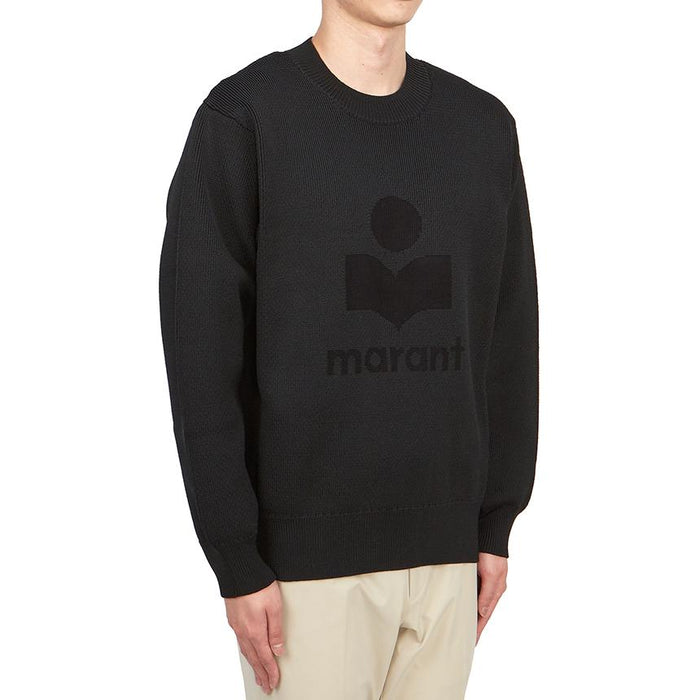 Isabel Marant Aylor Men’s Wool Blend Crewneck Sweater Black