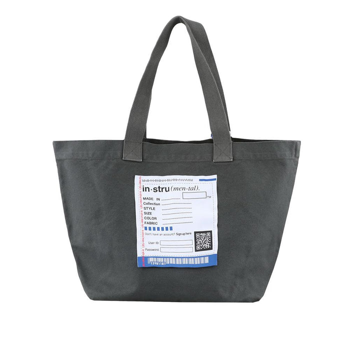 Maison Mihara Yasuhiro Dark Gray Big Name Patch Tote Bag