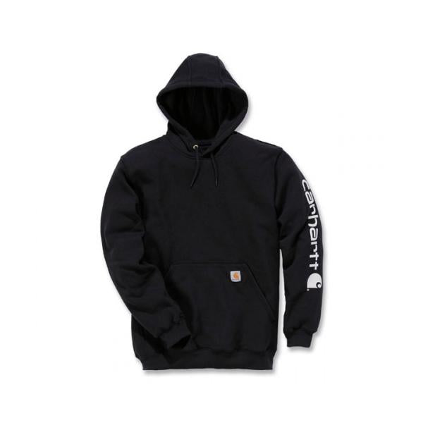 Carhartt Midweight Logo Pullover Hoodie Black Men’s K288 001