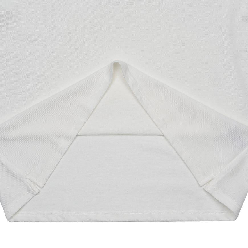 NEEDLES Men’s Shawl Polo T-Shirt QV354A OFF WHITE