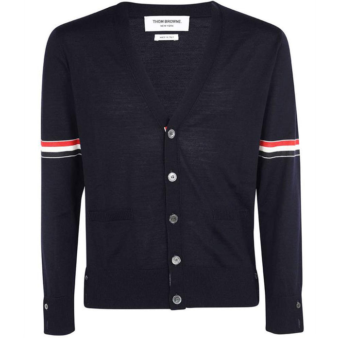 THOM BROWNE Men's Armband Stripe Knit Cardigan MKC410A Y1014 415