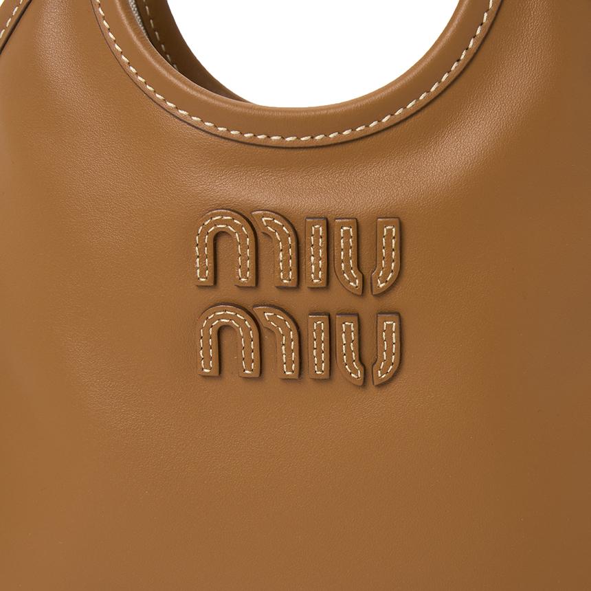 Miu Miu Ivy Leather Tote Bag Black Women’s Tote