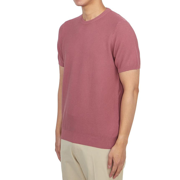 Drumohr Men’s Short Sleeve Crewneck Knit Sweater