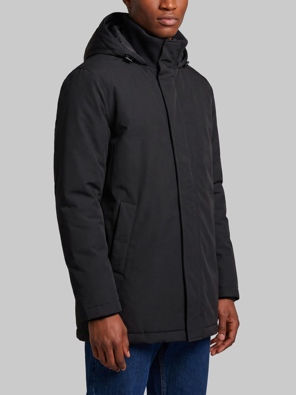 Herno Black Nylon Casual Jacket for Men