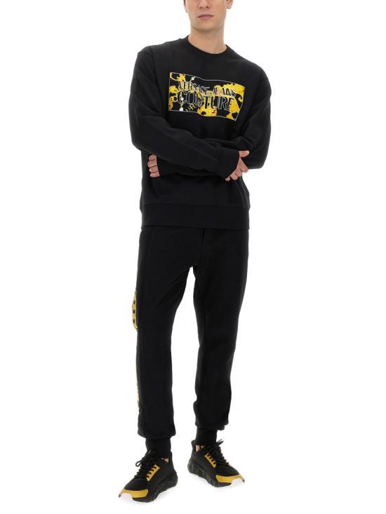 Versace Long Sleeve Sweatshirt for Men 75GAIE01CF02E899 BLACK DOM