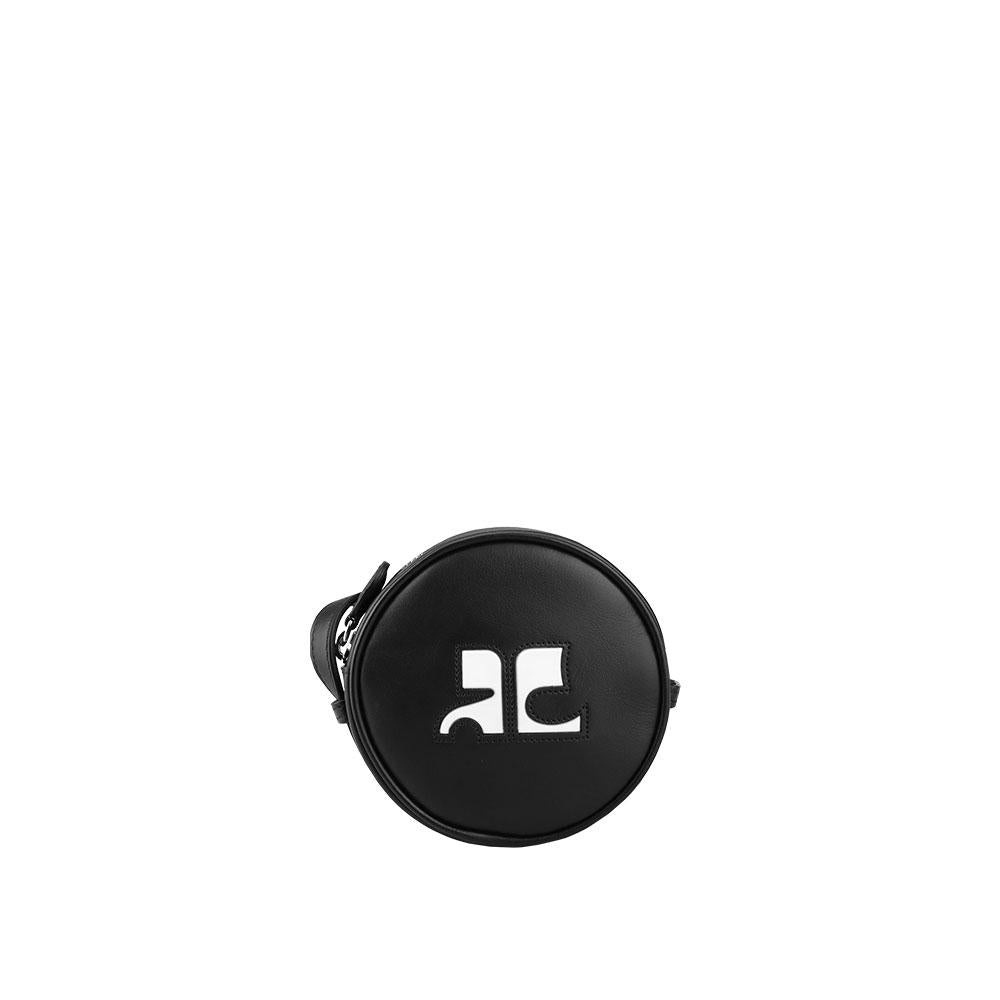 BURBERRY Black Re-Edition Logo Small Circle Mini Shoulder Bag