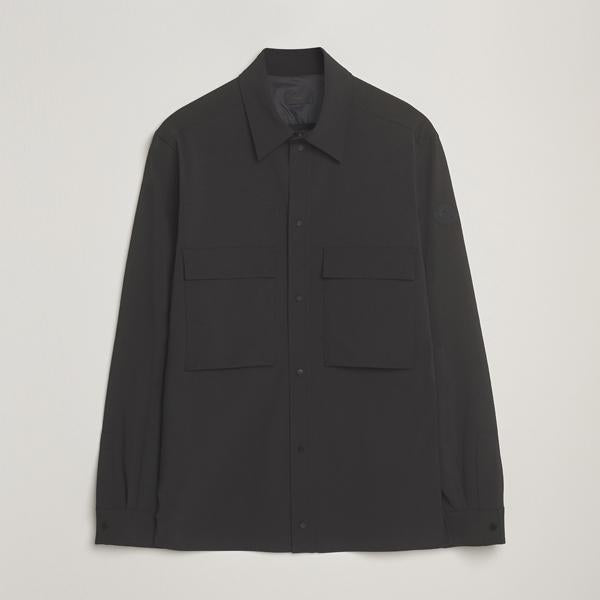 Moncler Black Logo Long-Sleeve Overshirt 2F00002 598PM 999