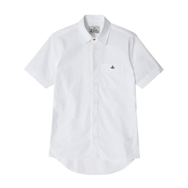 Vivienne Westwood Classic Short Sleeve Men’s Shirt White Cotton