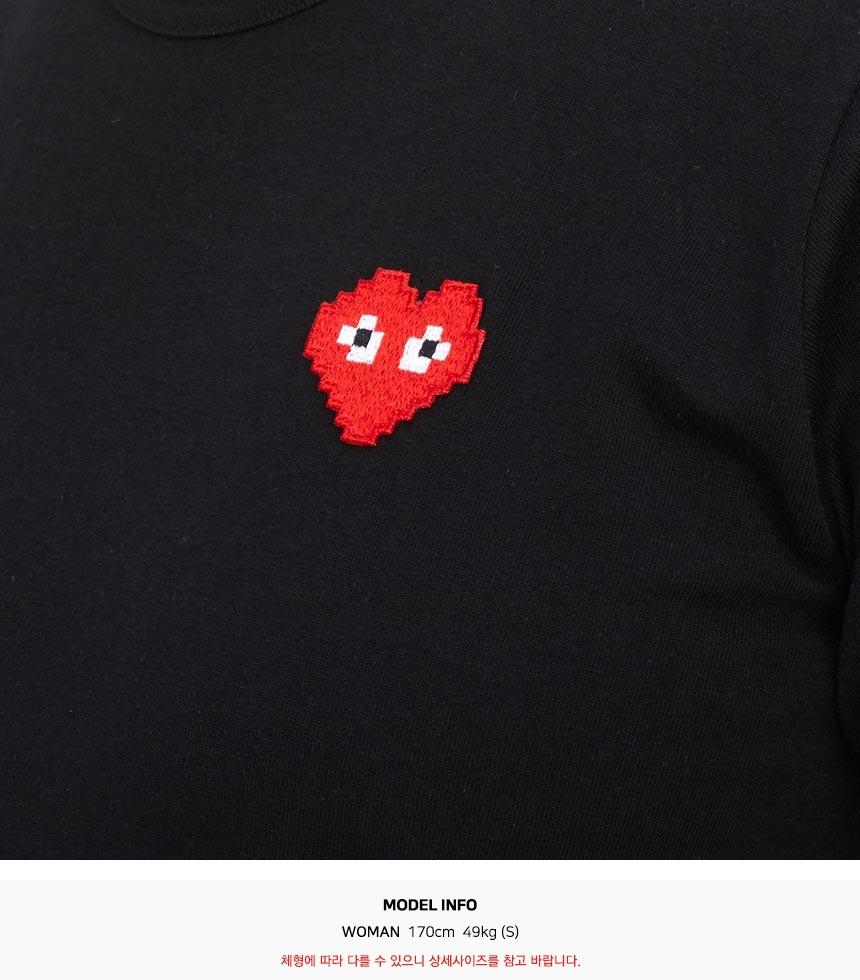 Comme des Garcons Invader Pixel Patch Women’s Short Sleeve T-Shirt AZ T321 051 1
