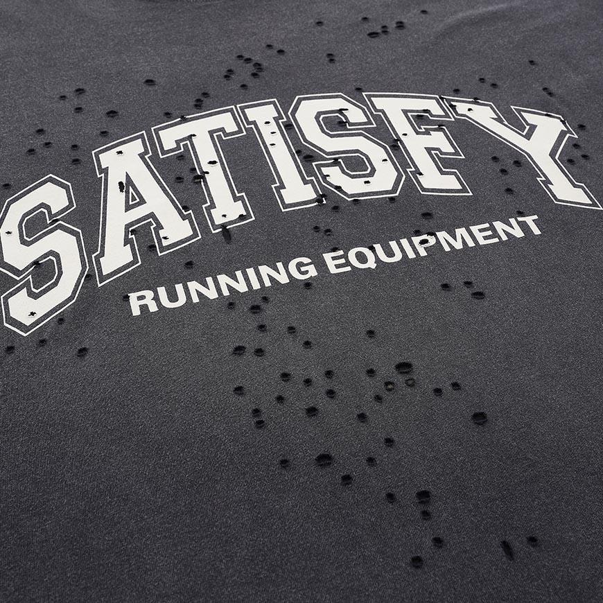 SATISFY Mostech T-Shirt Men's Black Cotton Tee