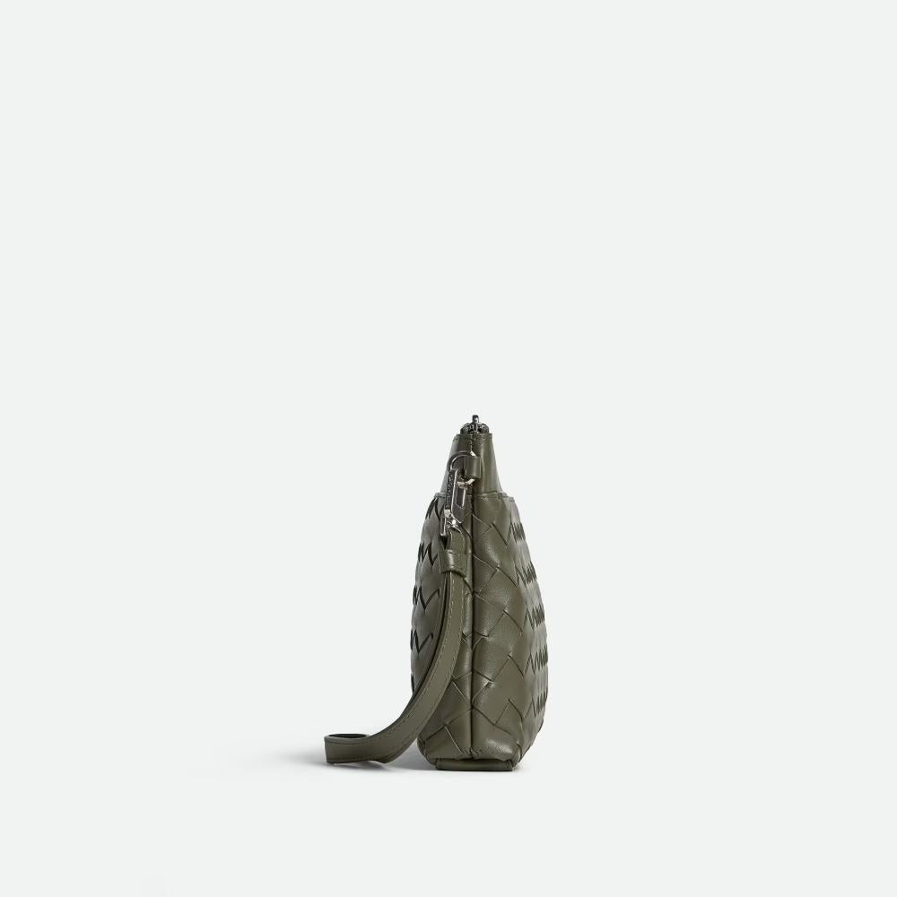 Bottega Veneta Intrecciato Prism Crocodile Leather Pouch