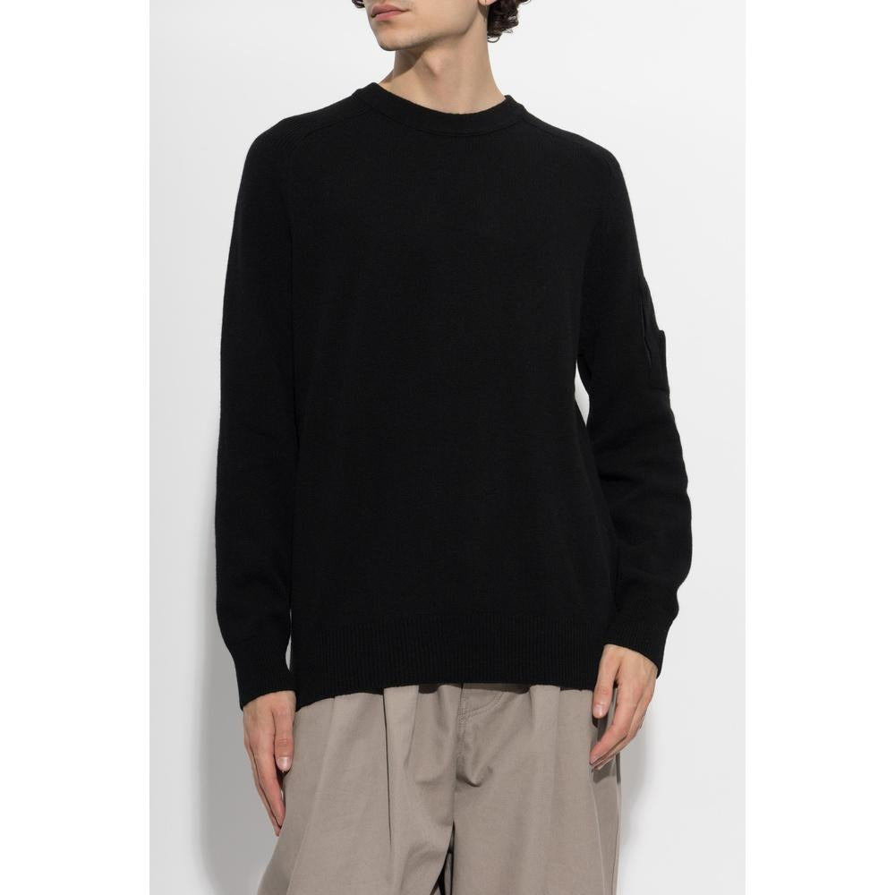 CP Company Lambswool Crewneck Sweater Men Black