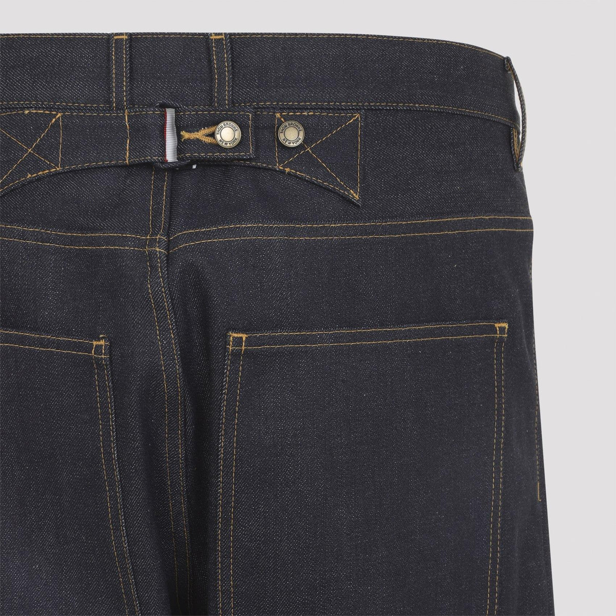 THOM BROWNE Dark Wash Slim Fit Denim Jeans for Men