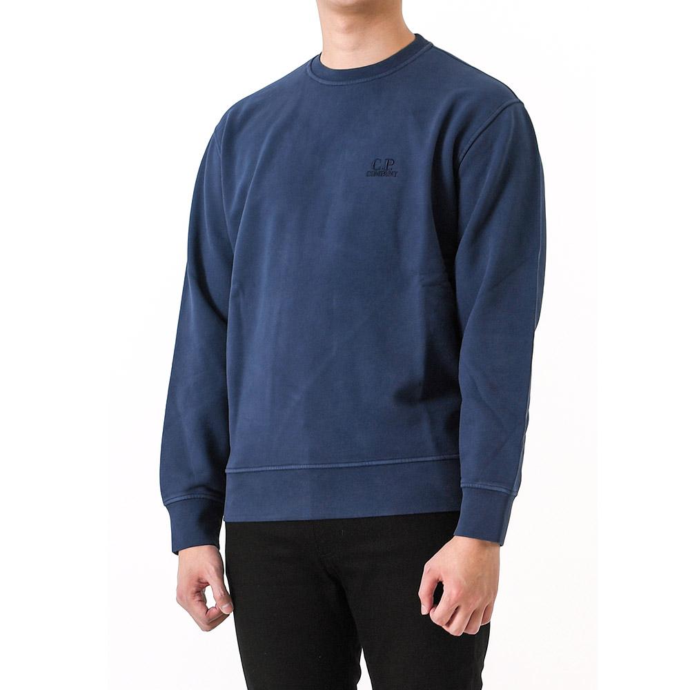 CP Company Embroidered Logo Sweatshirt Blue Men’s