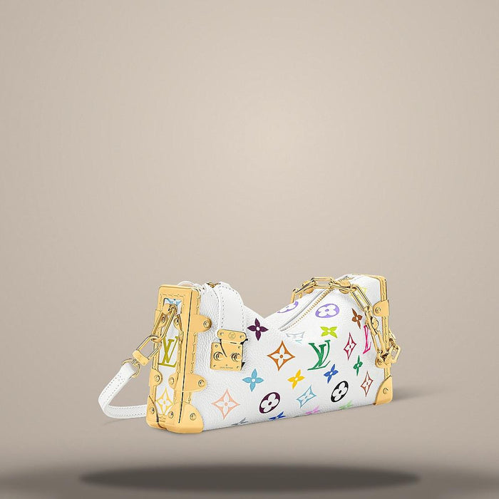 Louis Vuitton LV x TM Slim Trunk Multicolor White Shoulder Bag M27737