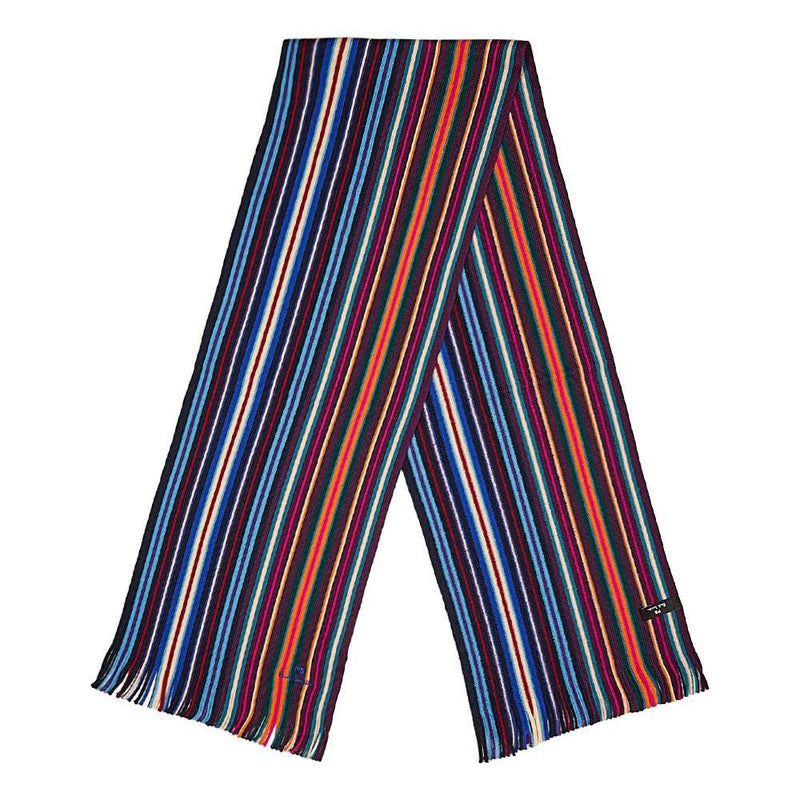 Paul Smith Spectrum Stripe Scarf Multicolor Wool