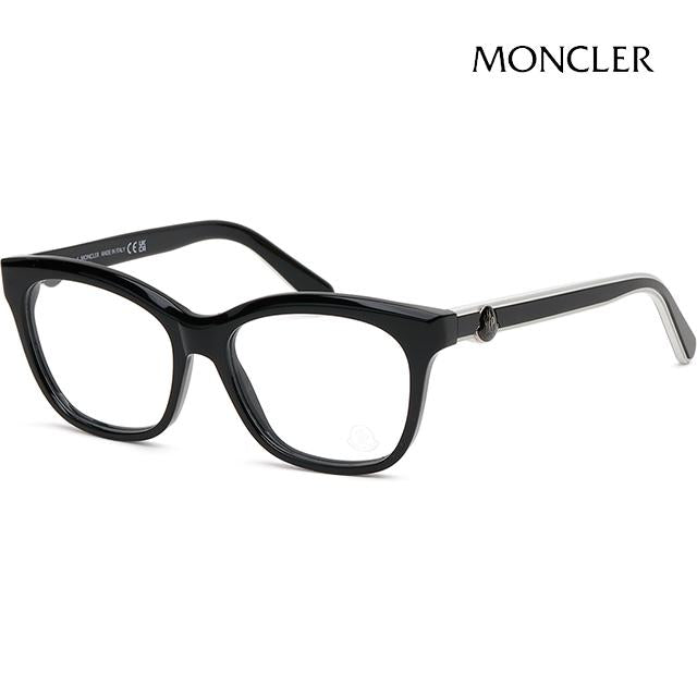 Moncler Black Cat Eye Square Eyeglasses Frame Unisex ML5183 001