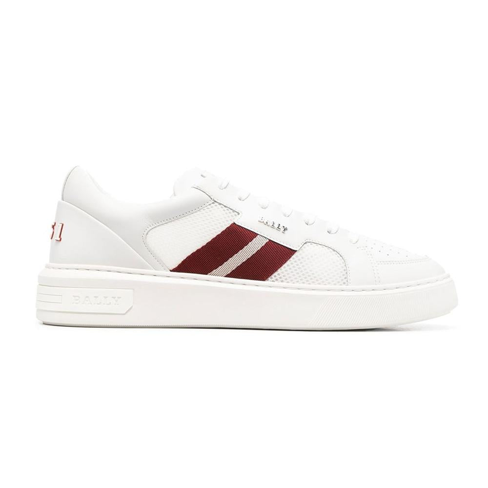 BALLY Melis White Leather Low-Top Sneakers 60194225261 F007
