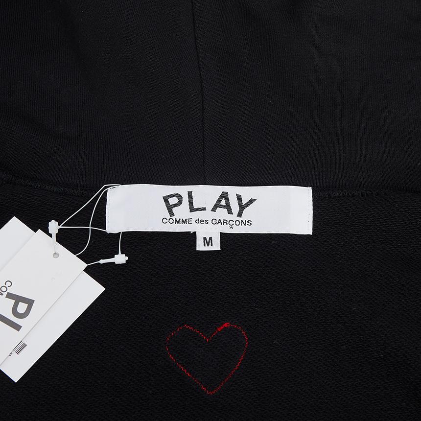 Comme des Garcons Red Heart Patch Zip Hoodie Unisex AX T342 051 1