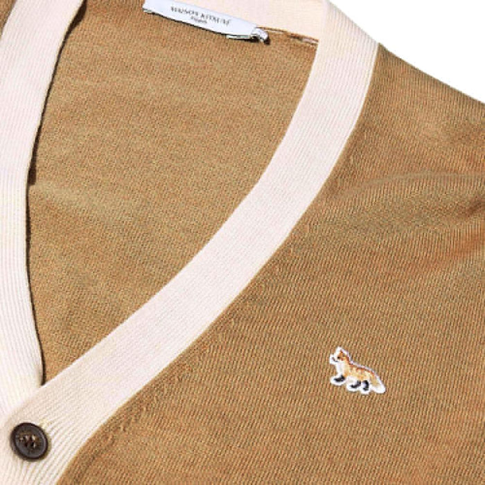 Maison Kitsune Women’s Bicolor Fox Cardigan