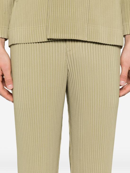 Issey Miyake Homme Plissé Straight Pants for HP66JF15368 CT ROCK GREEN GRAY DOM