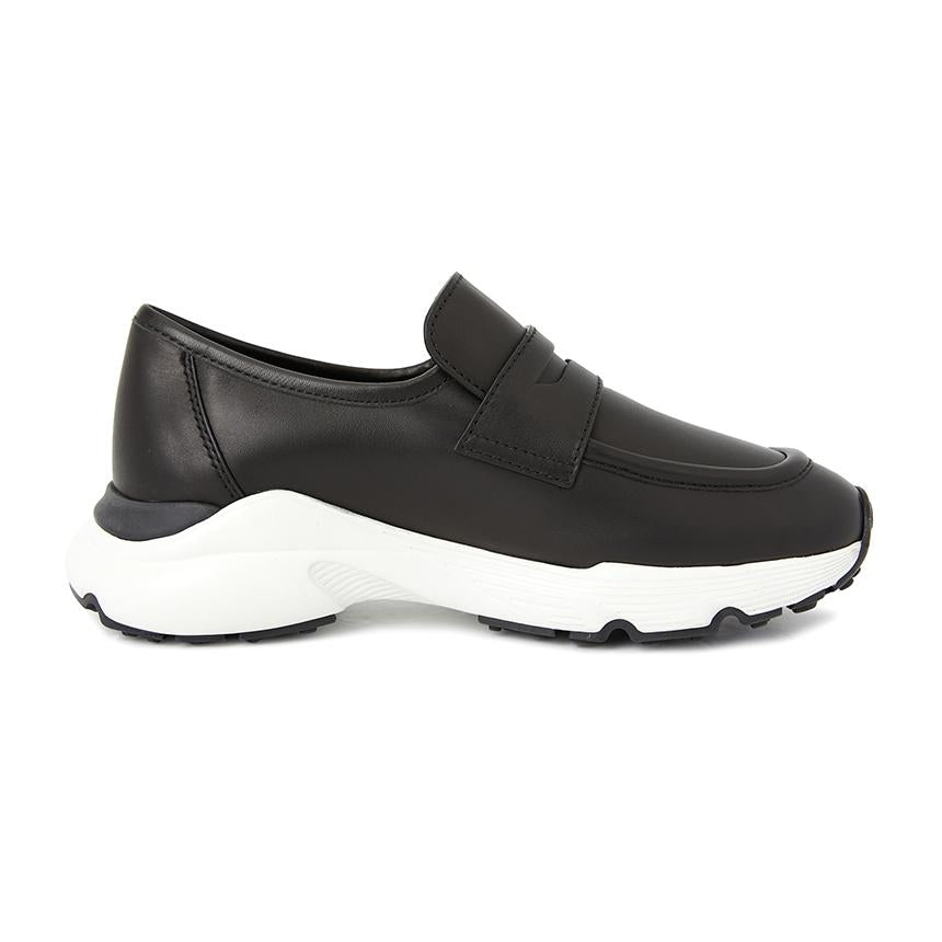 Tods Sporty Loafer Low-Top Sneakers Women’s Black Leather XXW54C0JC40 N6M9999