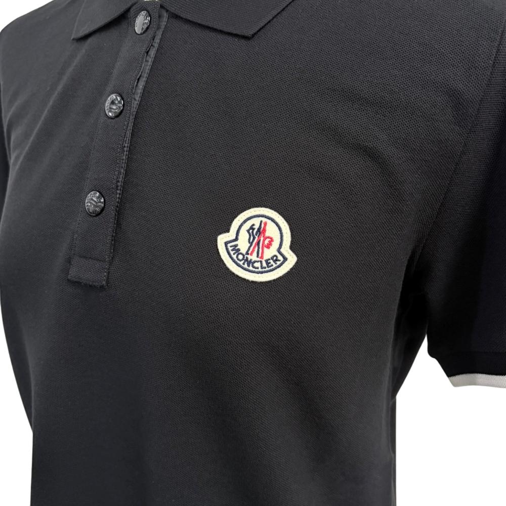 Moncler Women’s Logo Patch Cotton Piqué Polo Shirt