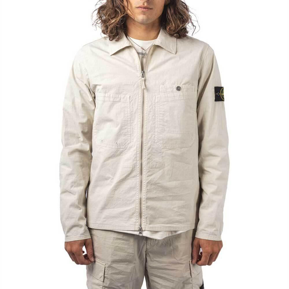 STONE ISLAND Stretch TC Overshirt Jacket Sand